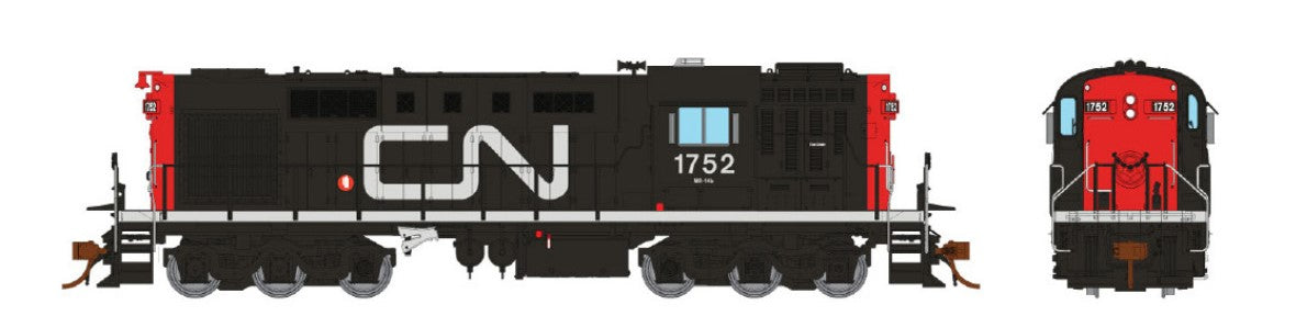 Rapido Trains 032550 HO CN Noodle RSC-14 Diesel Locomotive w/DC/DCC/Sound #1752