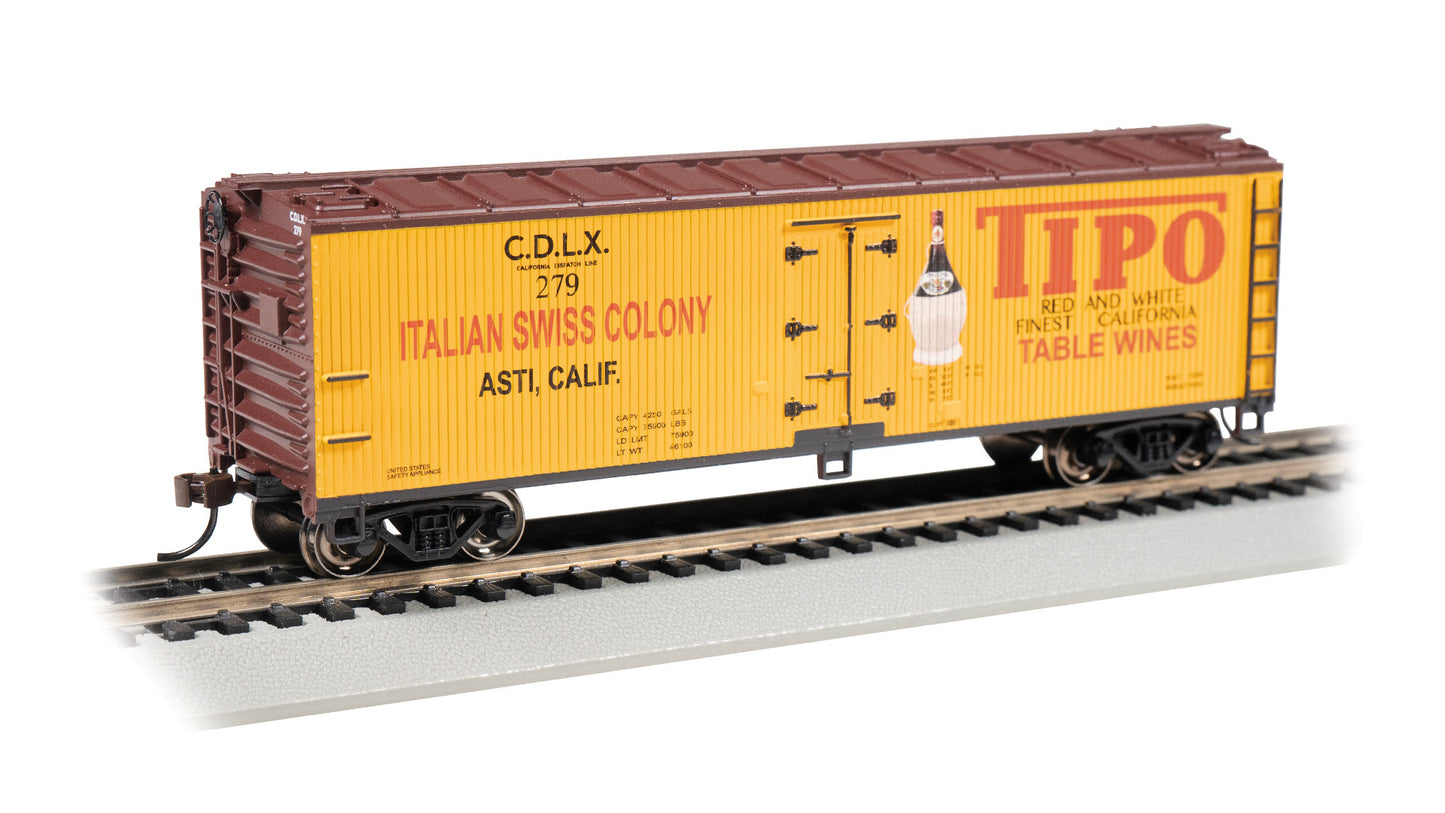 Bachmann 19811 HO Tipo Table Wine 40' Wood-Side Refrigerated Boxcar