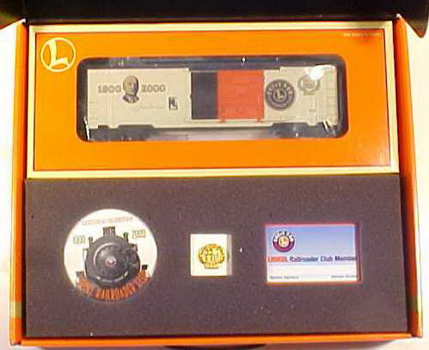 Lionel 6-19991 O Gauge LRRC 2000 Gold Member Box Car #9700 LN/Box