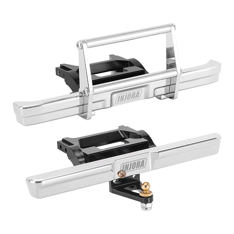 Injora 4M-83FR 1:18 TRX4M High Trail K10 CNC Aluminum Front Rear Bumper
