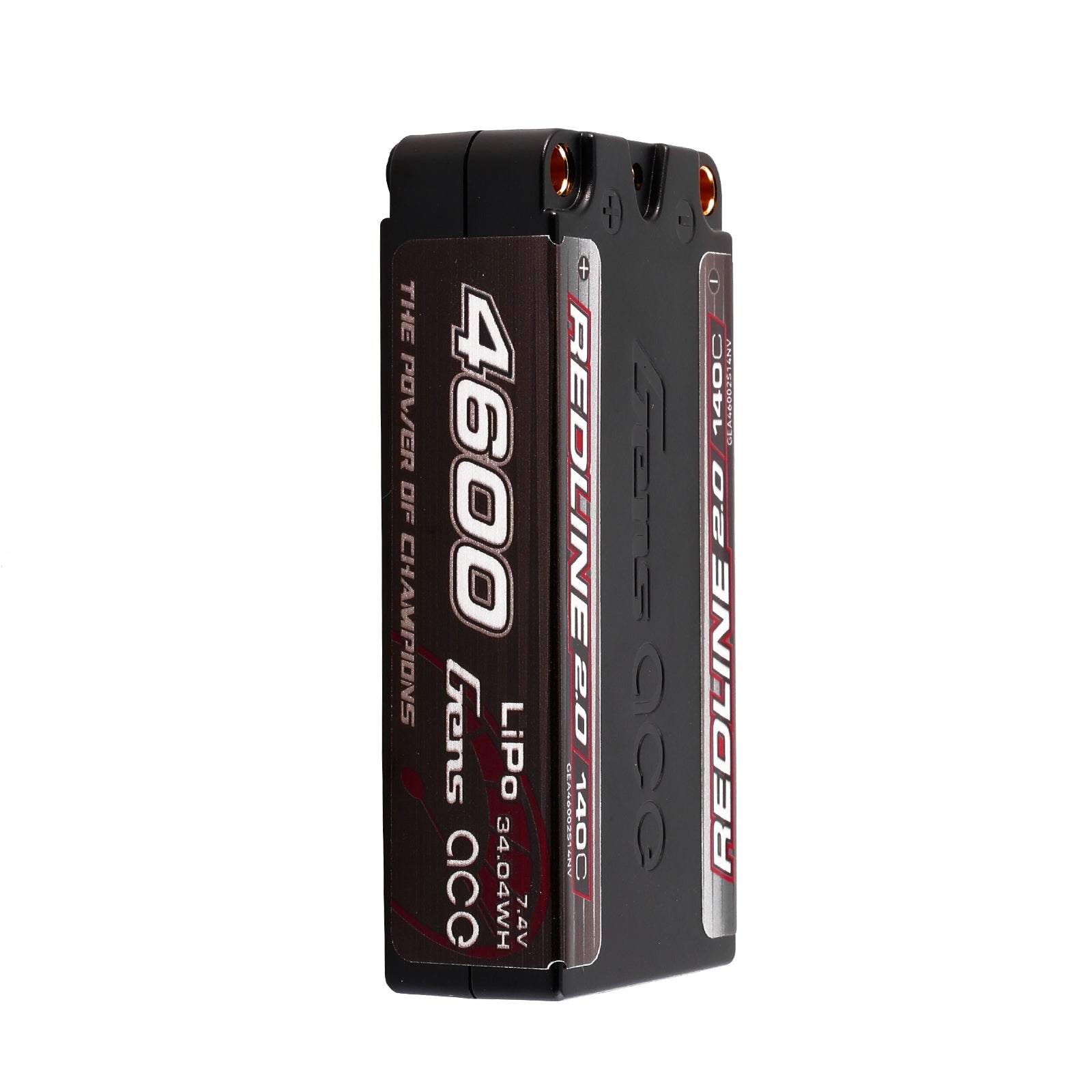 Gens Ace GEA46002S14NV 4600mAh 2S 140C 7.4V HardCase Redline 2.0 Lipo Battery