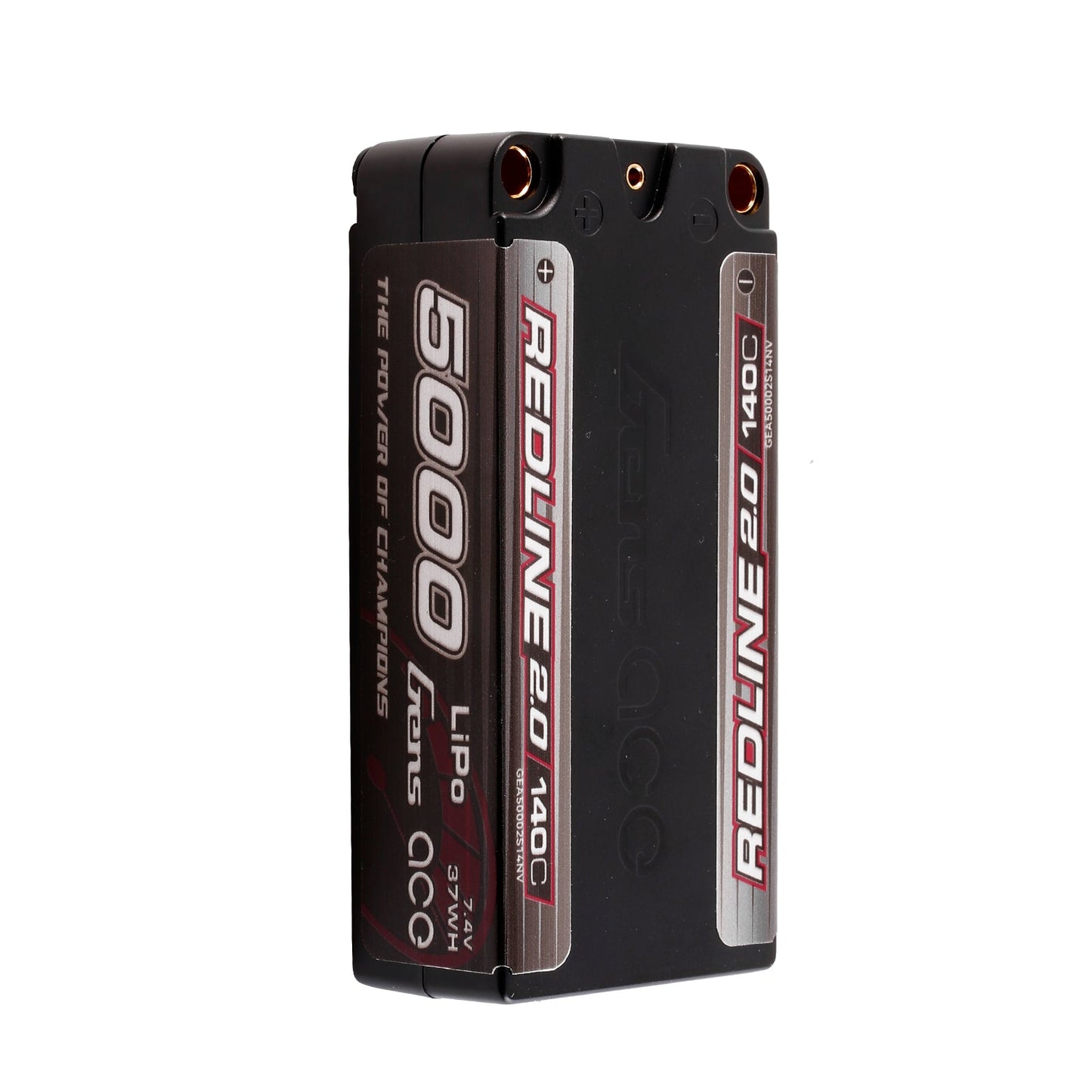 Gens Ace GEA50002S14NV 5000mAh 2S 140C 7.4V HardCase Shorty Redline 2.0 Lipo