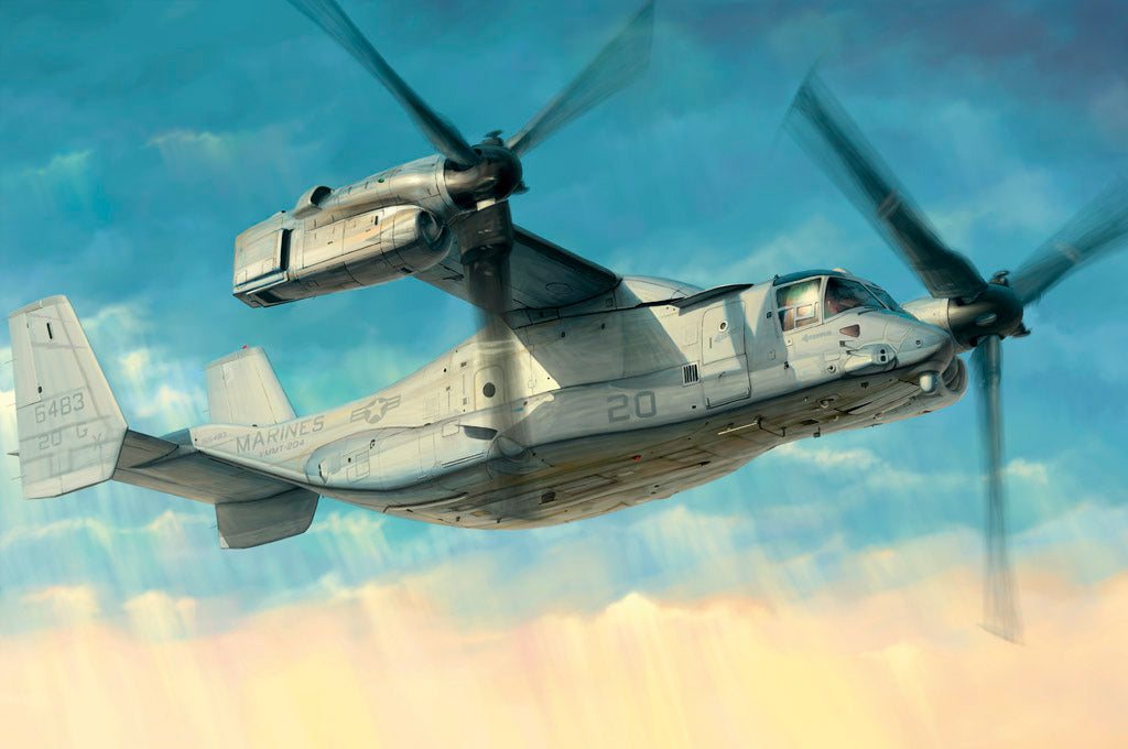 Hobby Boss Models 81769 1:48 Bell-Boeing MV-22 Osprey Military Plane Kit