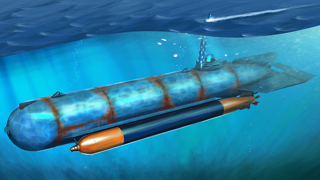 Hobby Boss Models 80170 1:35 German Molch Midget Submarine Plastic Model Kit