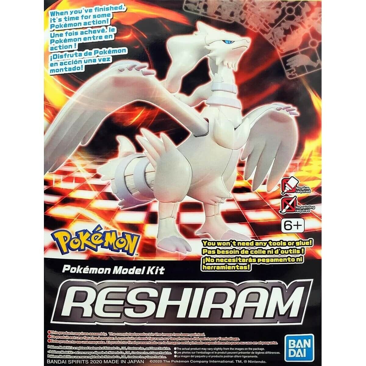 Bandai 2524402 Pokemon Reshiram Plastic Model Kit