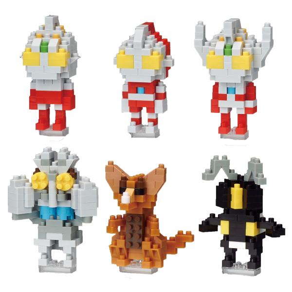 Nanoblock 21684 Ultraman Volume 1 Micro-Sized Building Block (Set of 6)