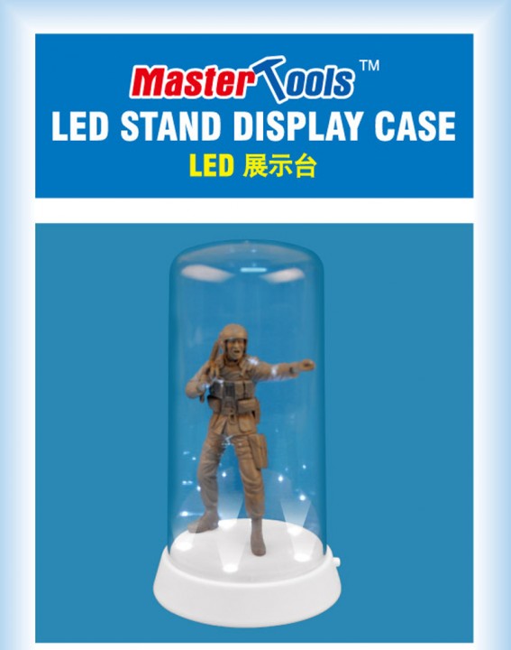 Master Tools 09863 84mm x 185mm LED Stand Round Top Display Case