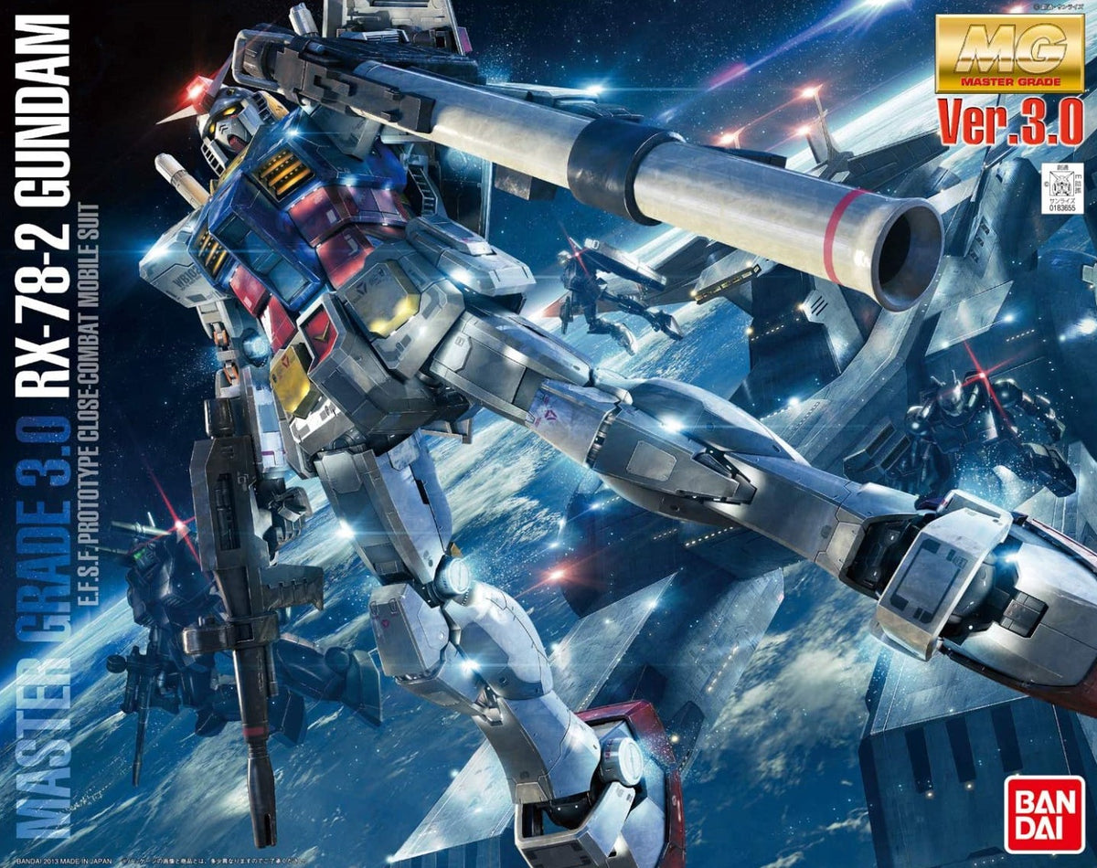 Bandai 2210344 1:100 Master Grade RX-78-2 Gundam Ver. 3.0 Plastic Model Kit