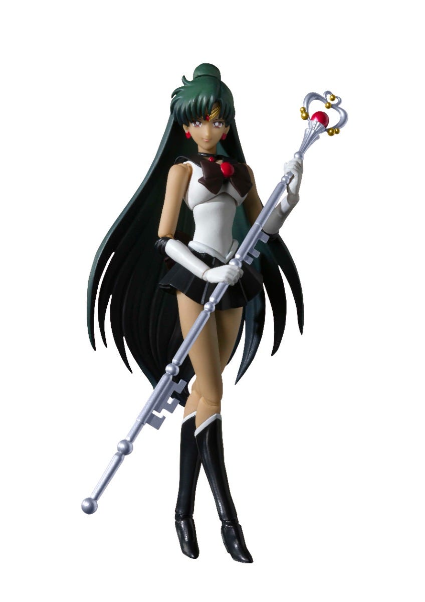 Bandai BAS61507 S.H.Figuarts Sailor Pluto Animation Color Figurine