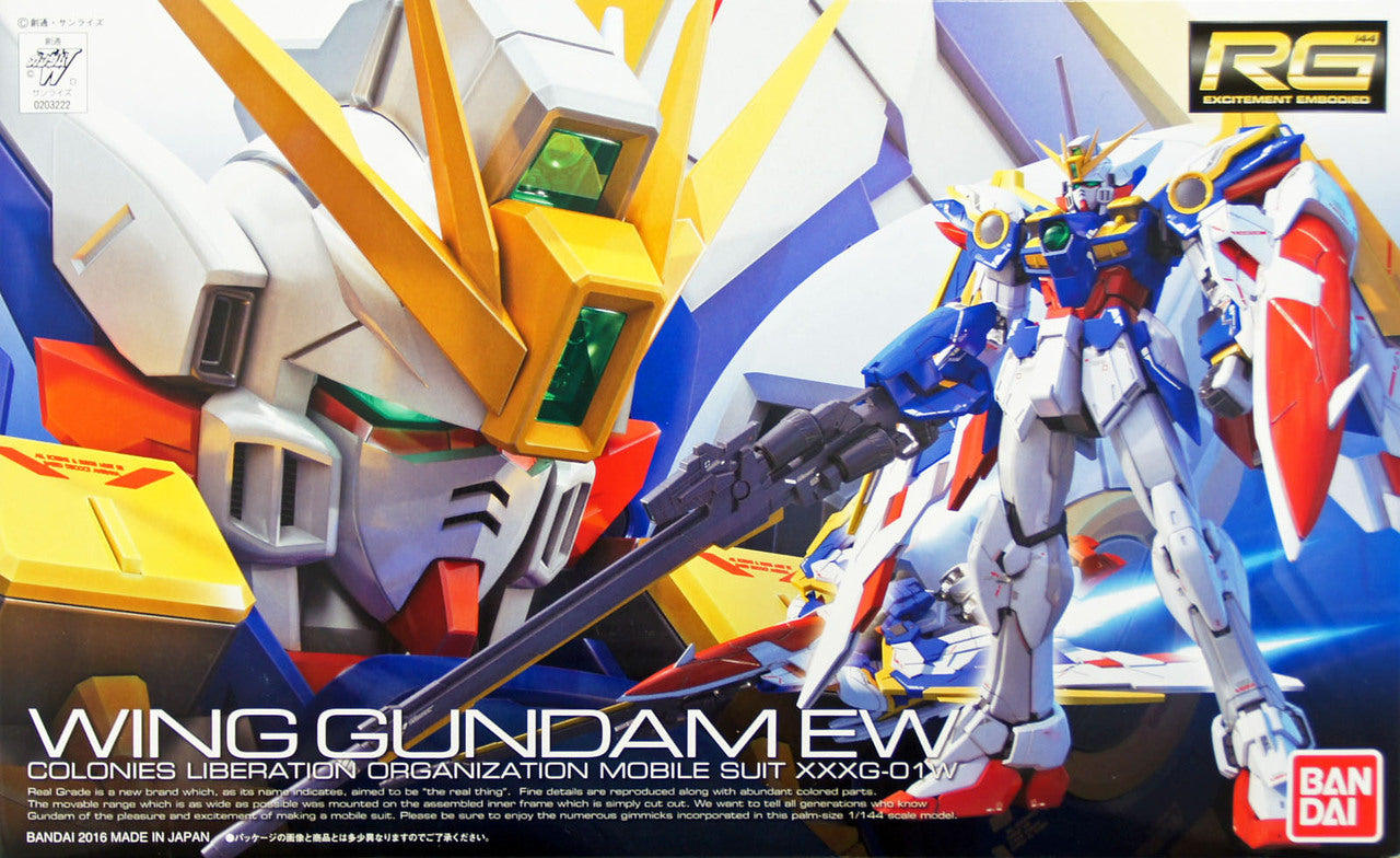 Bandai 2302827 1:144 RG XXXG-01W Wing Gundam EW Plastic Model Kit