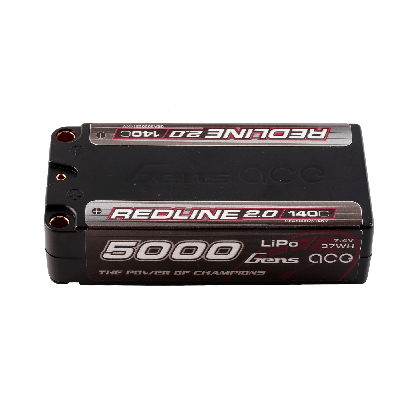 Gens Ace GEA50002S14NV 5000mAh 2S 140C 7.4V HardCase Shorty Redline 2.0 Lipo