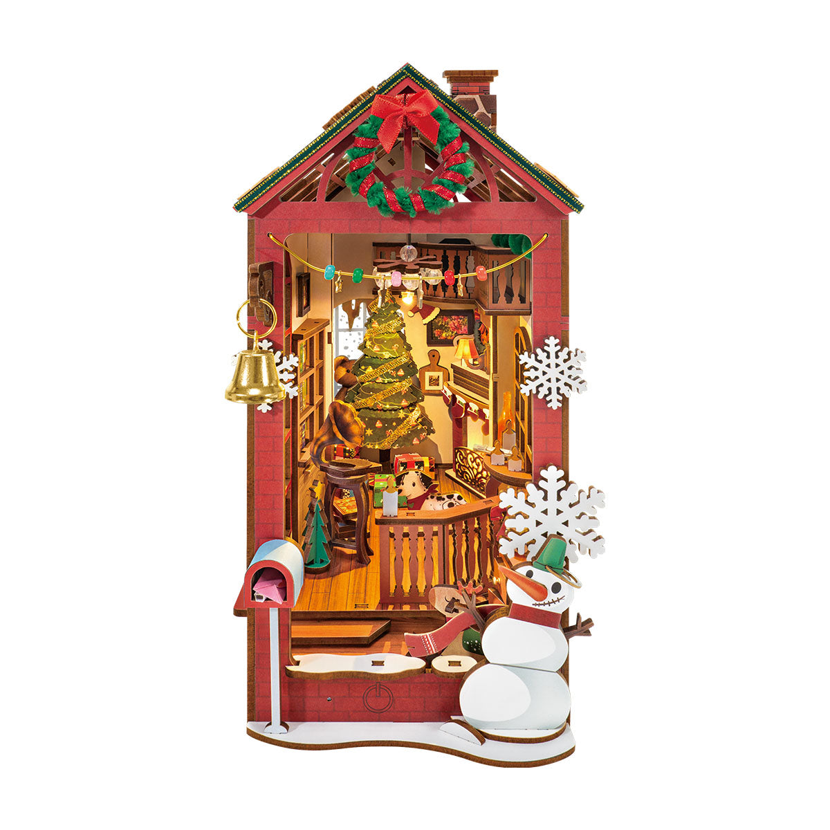 Robotime TGC07 Rolife Christmas Indoor Scene DIY Book Nook