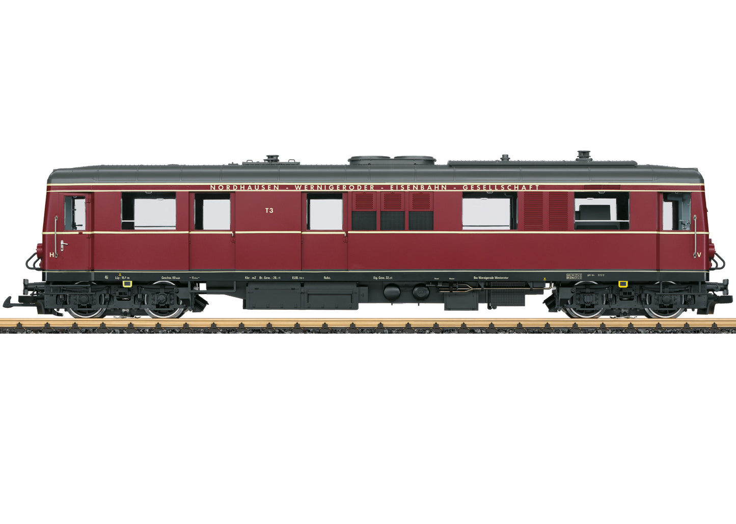 LGB 26390 G NWE Class T3 Powered Rail Car Diesel Locomotive w/Lights & Sound