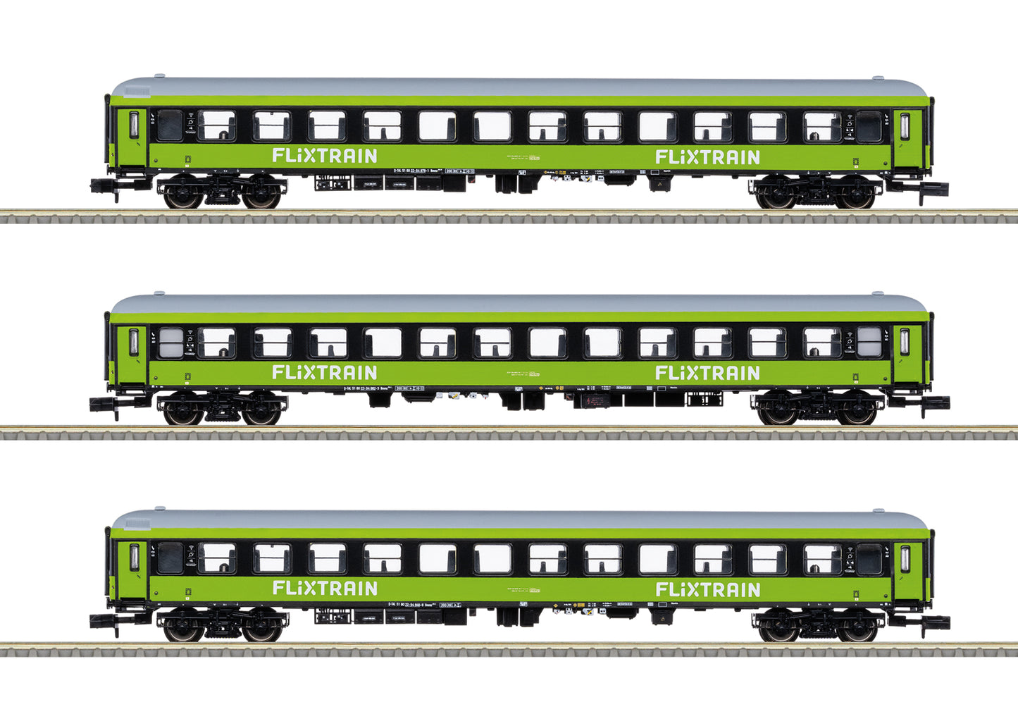 Trix 15462 Minitrix FlixTrain Express Train Passenger Car Set