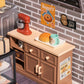 Robotime DW005 Rolife Super Creator Golden Wheat Bakery DIY Miniature House Kit