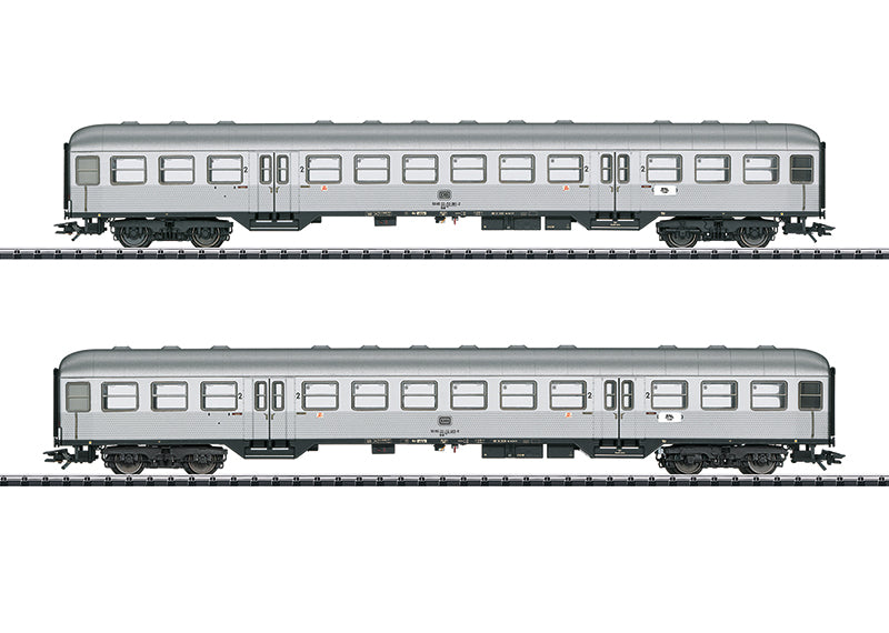 Trix 23147 HO DB Silberlinge / Silver Coins Passenger Car Set (Set of 2)