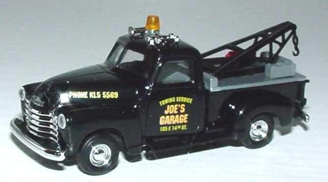 Busch 48204 HO Black 1950 Chevrolet Wrecker Joe's Garage Pick-Up Tow Truck