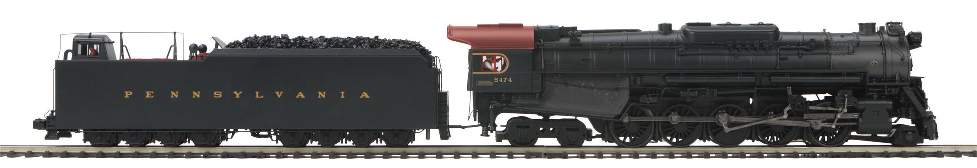MTH 20-3849-1 O Pennsylvania J-1 2-10-4 Steam Locomotive w/PS 3.0 #6474