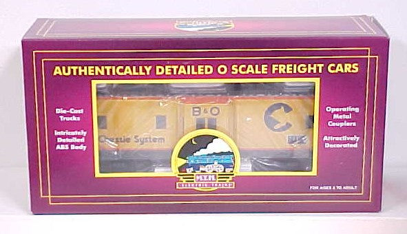 MTH 20-91038 O Gauge Chessie Bay Window Caboose #C-3031 EX/Box