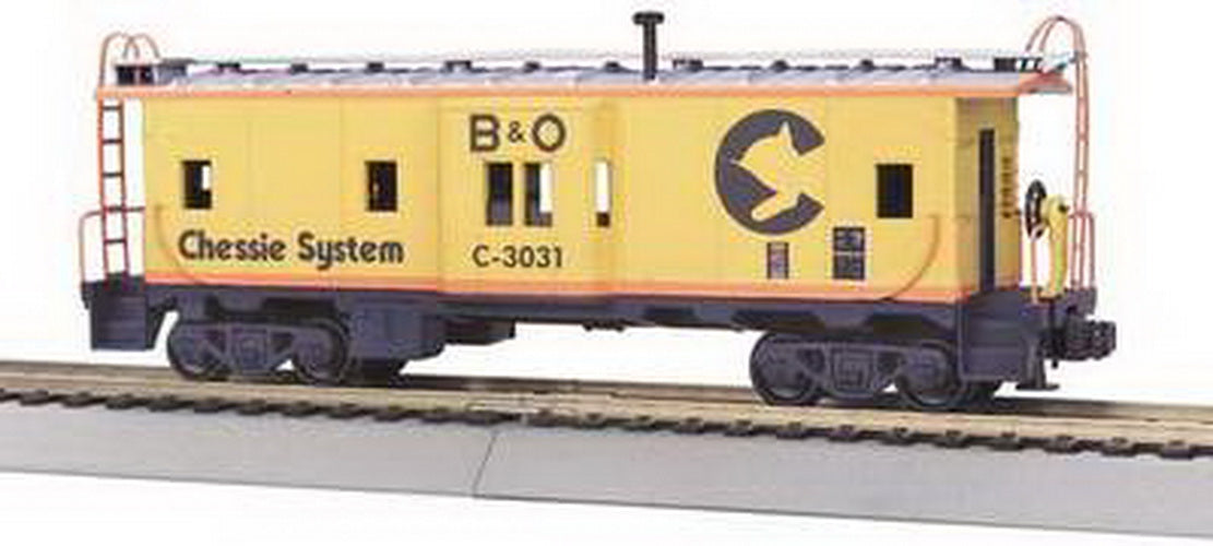 MTH 20-91038 O Gauge Chessie Bay Window Caboose #C-3031 EX/Box