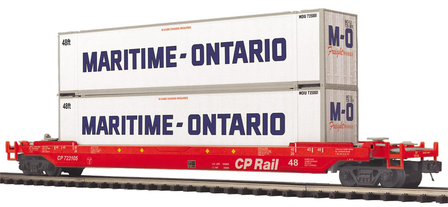 MTH 20-95784 O CP Rail Premier Husky Stack Car