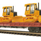 MTH 20-98640 O Western Maryland 60’ Flat Car with 3 John Deere 650H Bull Dozers