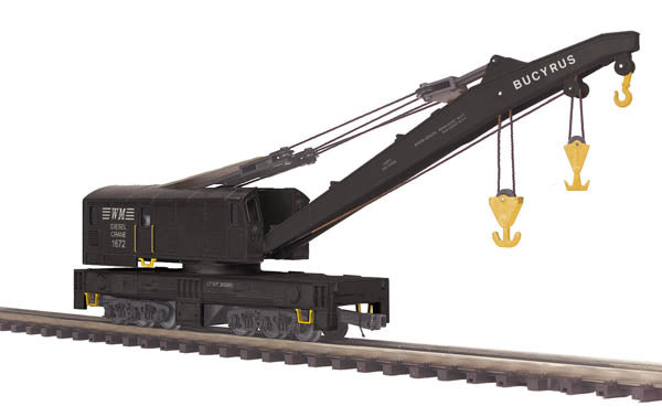 MTH 20-98747 O Scale Western Maryland Crane Car #1673