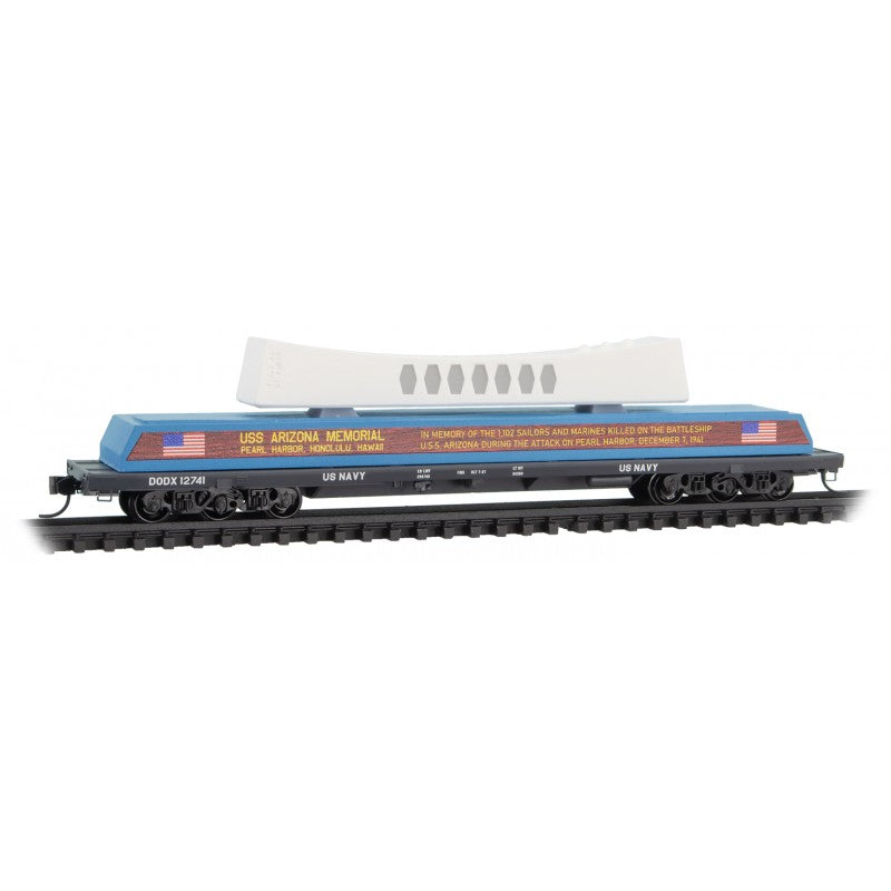 Micro-Trains 13700073 N Pearl Harbor Memorial 68' DODX Flat Car #12741