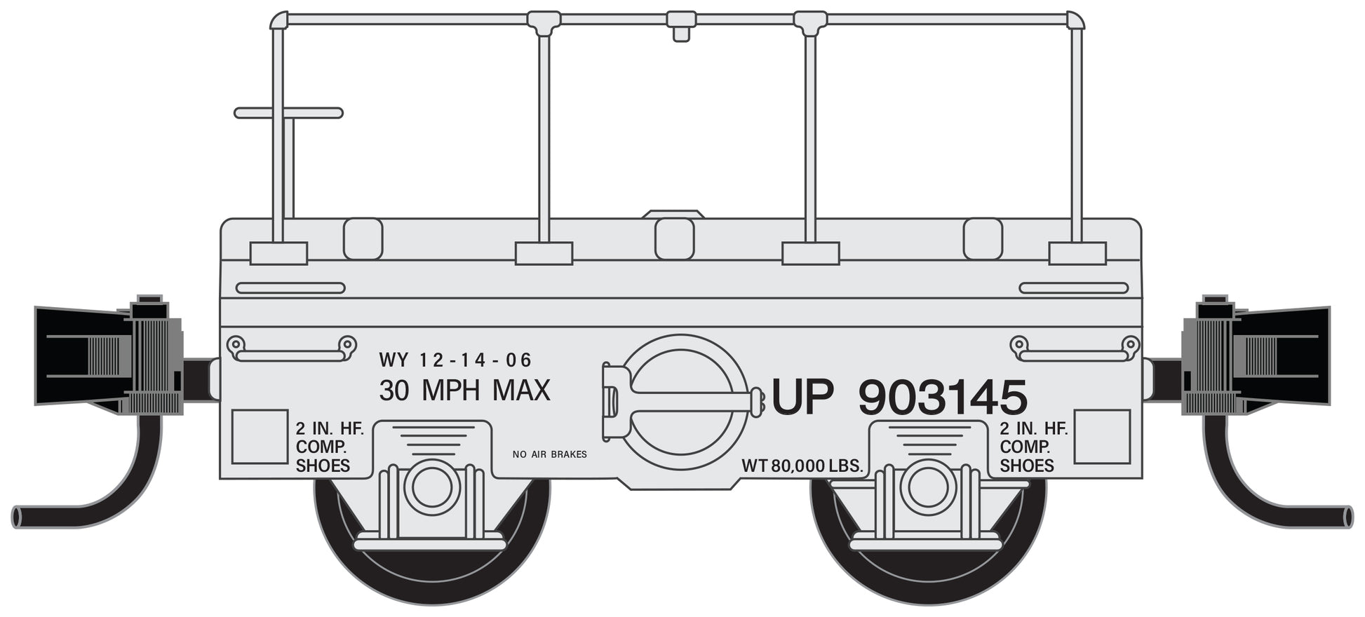 Micro-Trains 12100160 N Union Pacific Scale Test Car #903145