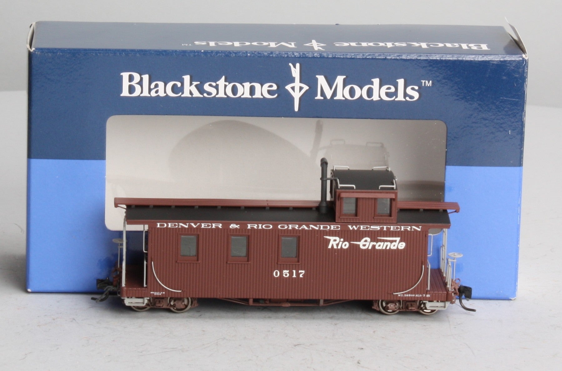Blackstone Models B340954W HOn3 Denver Rio Grande & Western Long Caboose #0517 LN/Box