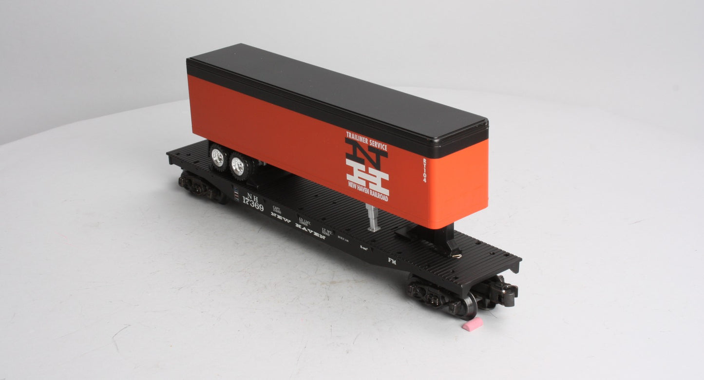 K-Line k691-1791 O Gauge New Haven Classic Flat Car W/ Trailer LN/Box