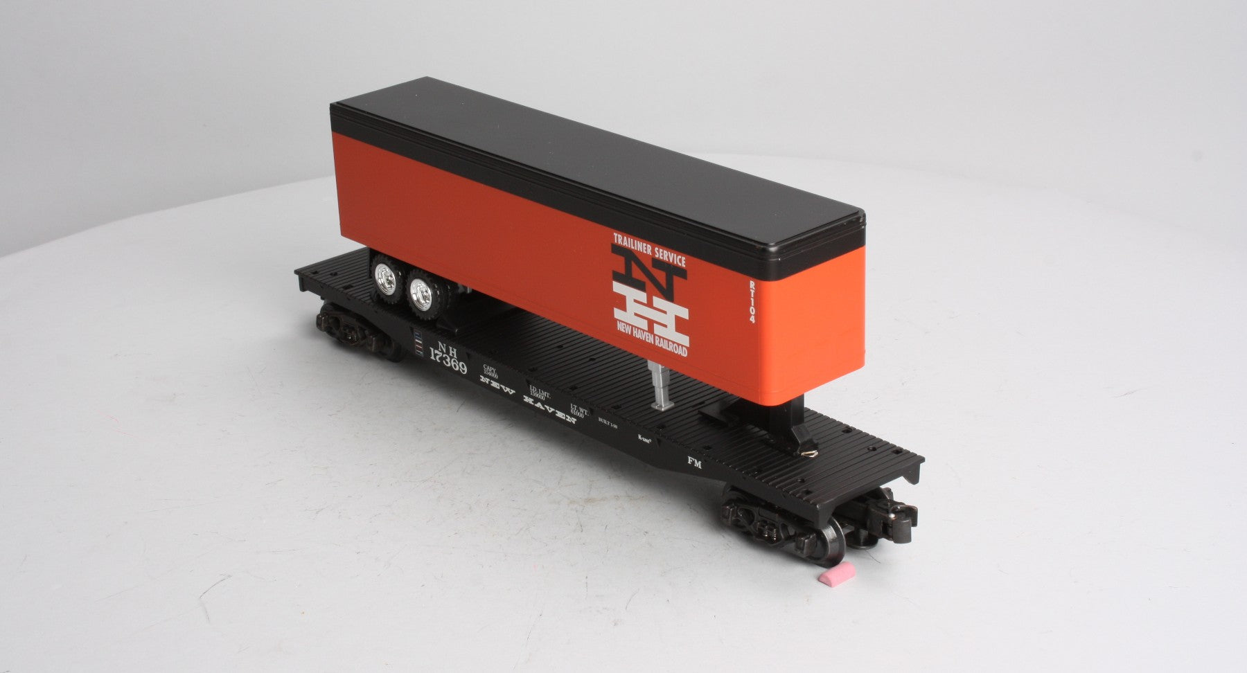 K-Line k691-1791 O Gauge New Haven Classic Flat Car W/ Trailer LN/Box