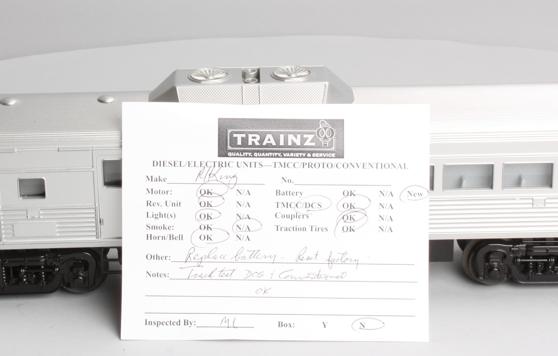 MTH 30-2388-1 Boston & Maine RDC Budd Car Set #6201/6117 w/Proto-Sound 2.0 LN/Box