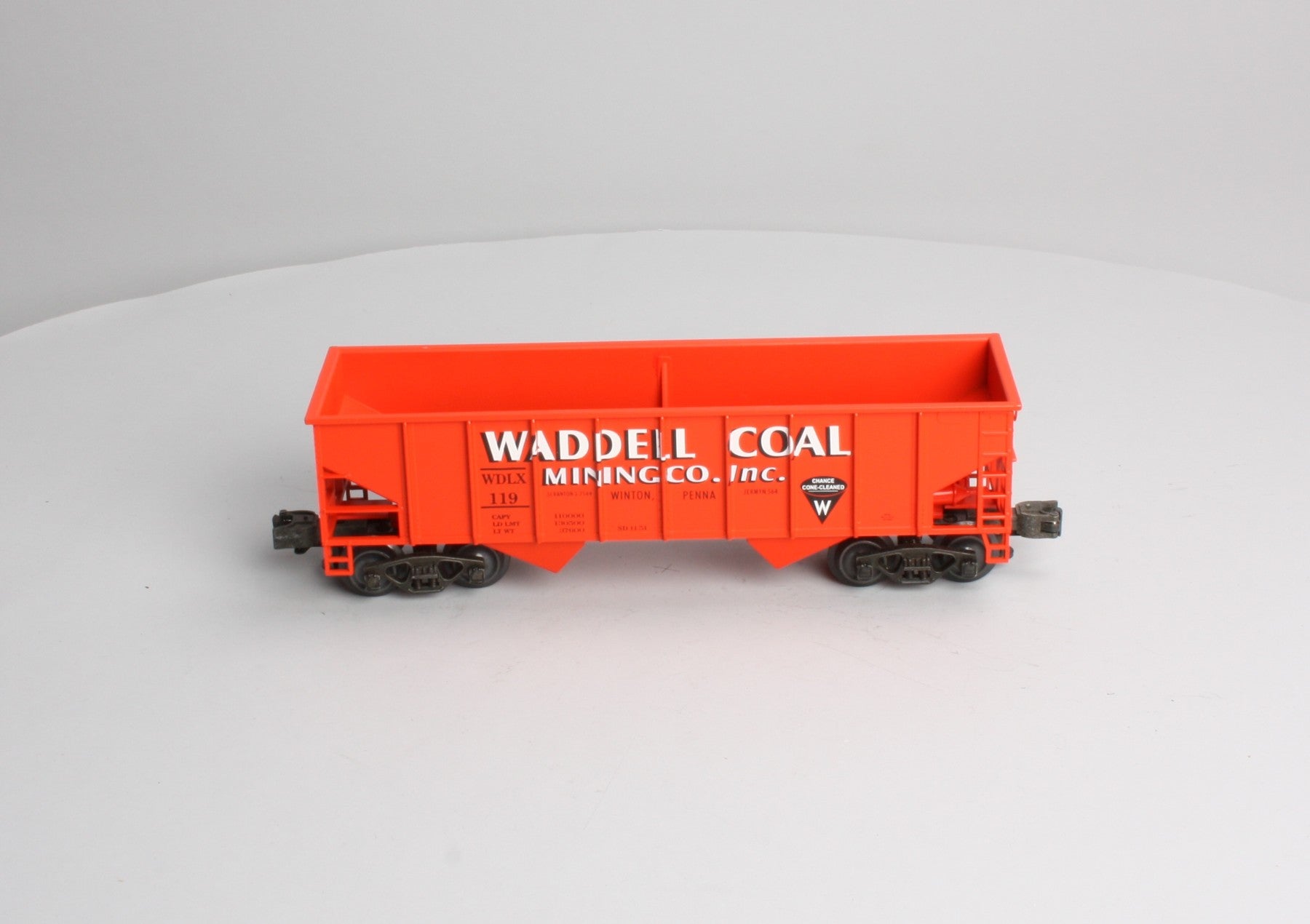 Weaver U1151LD Waddell Coal Mining Co. 2-Bay Ribbed Coal Car LN/Box