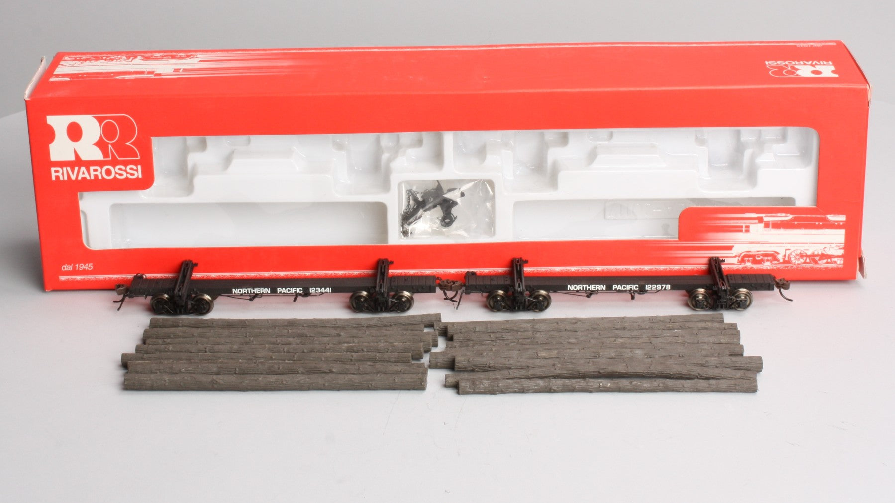 Rivarossi R2293 HO Northern Pacific Log Car Set LN/Box