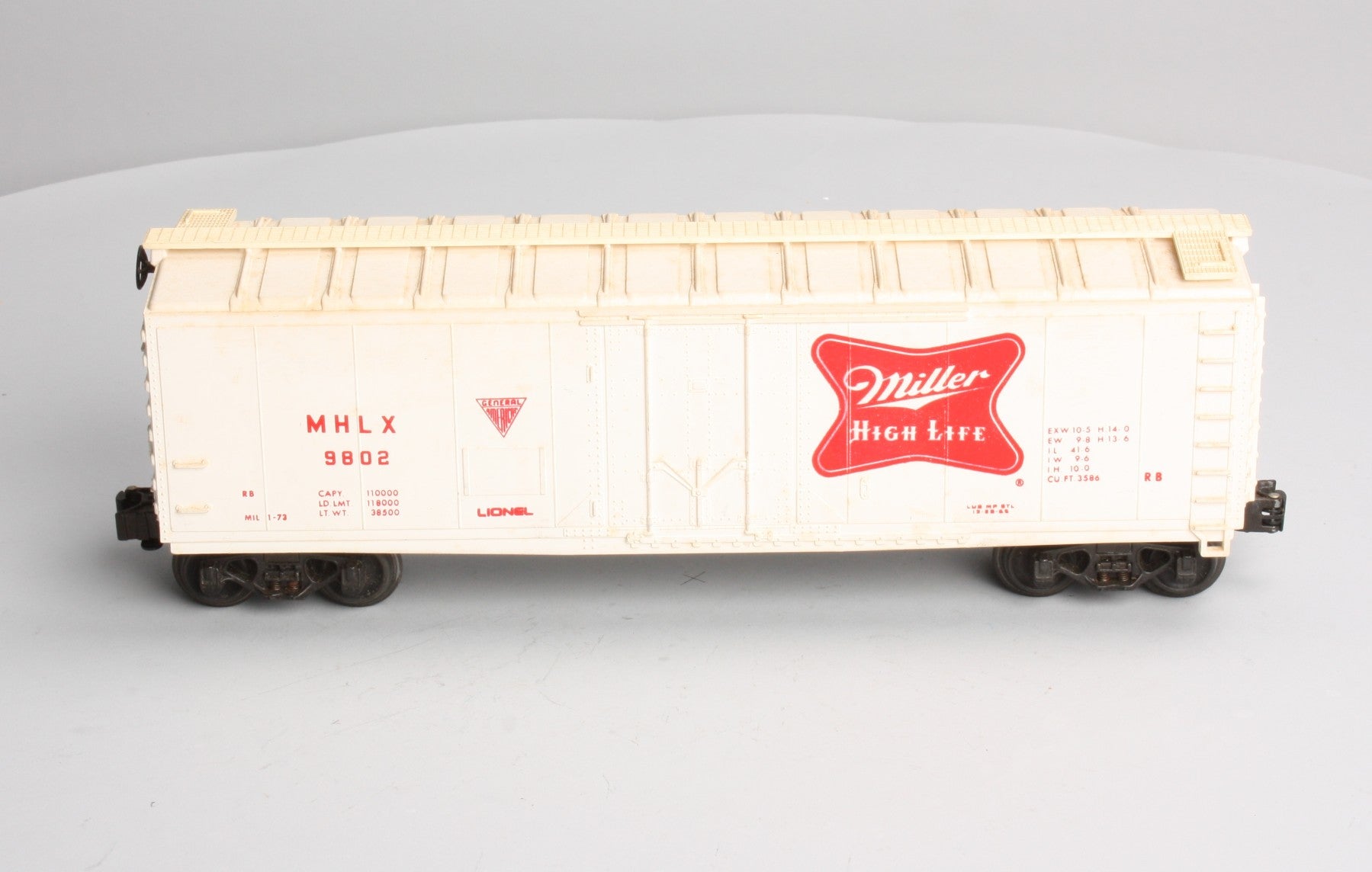 Lionel 6-9802 O Gauge Miller High Life Reefer Car #9802