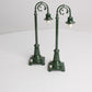 MTH 20-1031 O #59 Green Street Lamp Set (Pack of 2) LN/Box