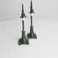 MTH 20-1031 O #59 Green Street Lamp Set (Pack of 2) LN/Box