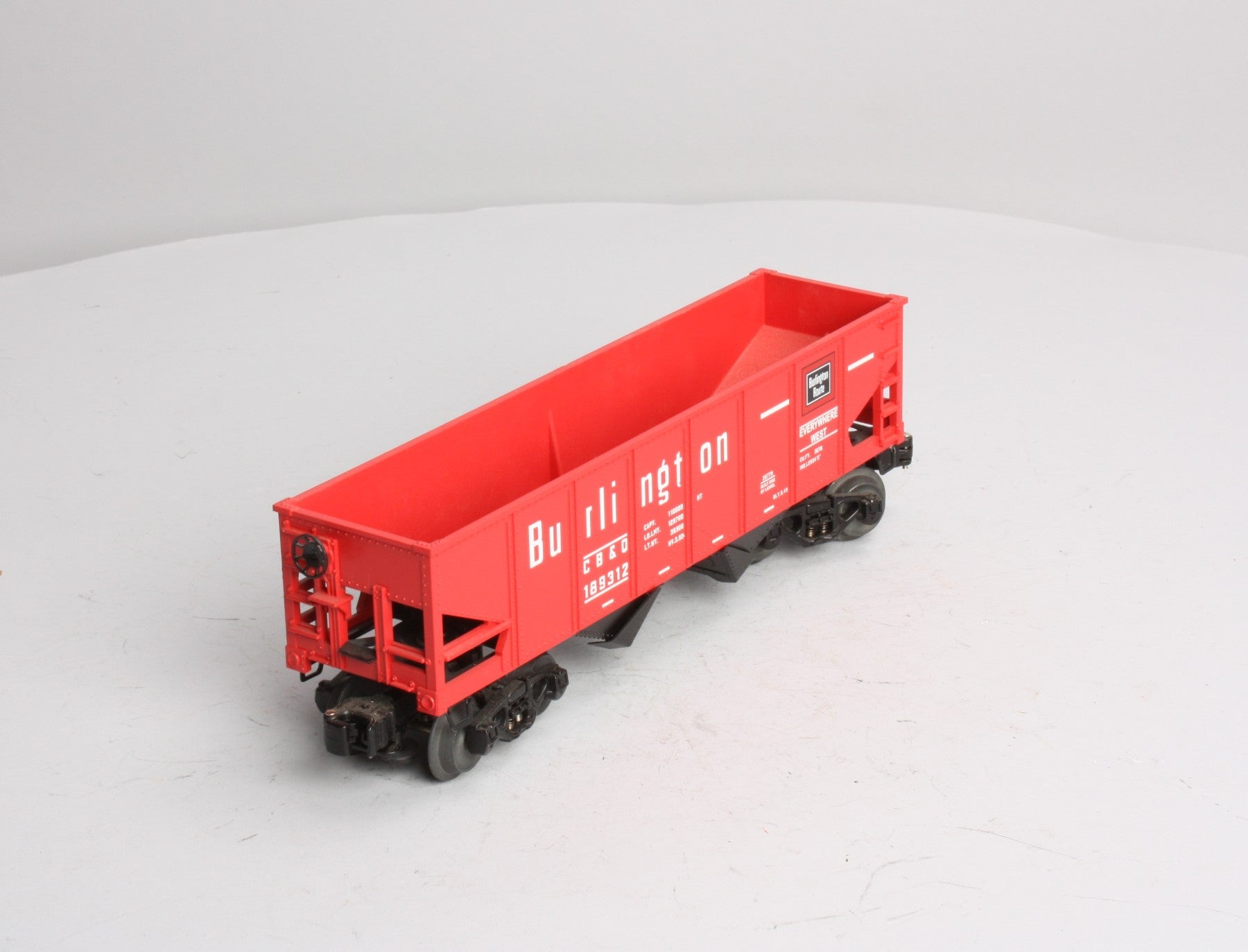 Lionel 6-26779 O Gauge Burlington Operating Hopper #189312 EX/Box