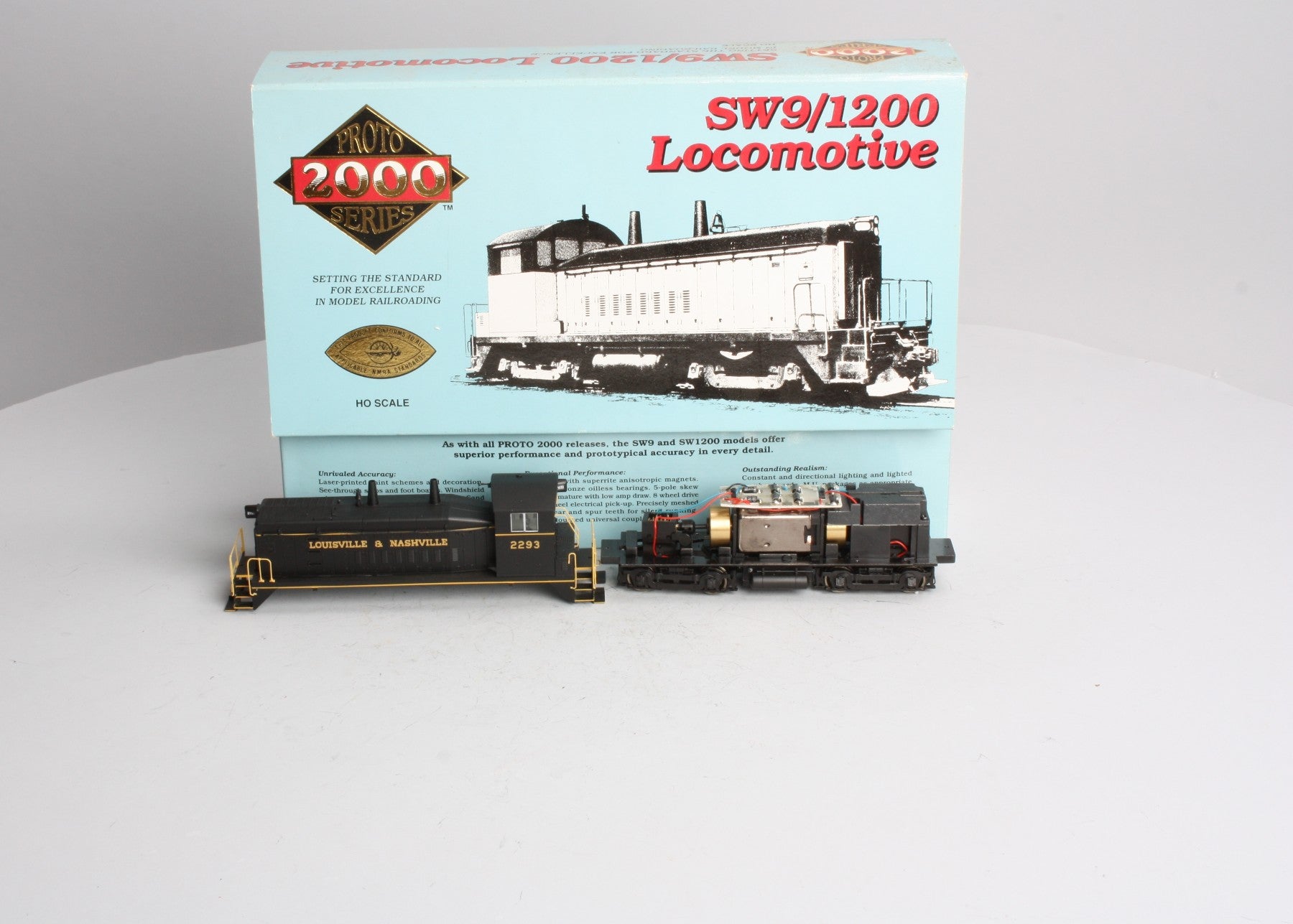 Proto 2000 8836 HO Scale L&N SW9/1200 Diesel Locomotive LN/Box