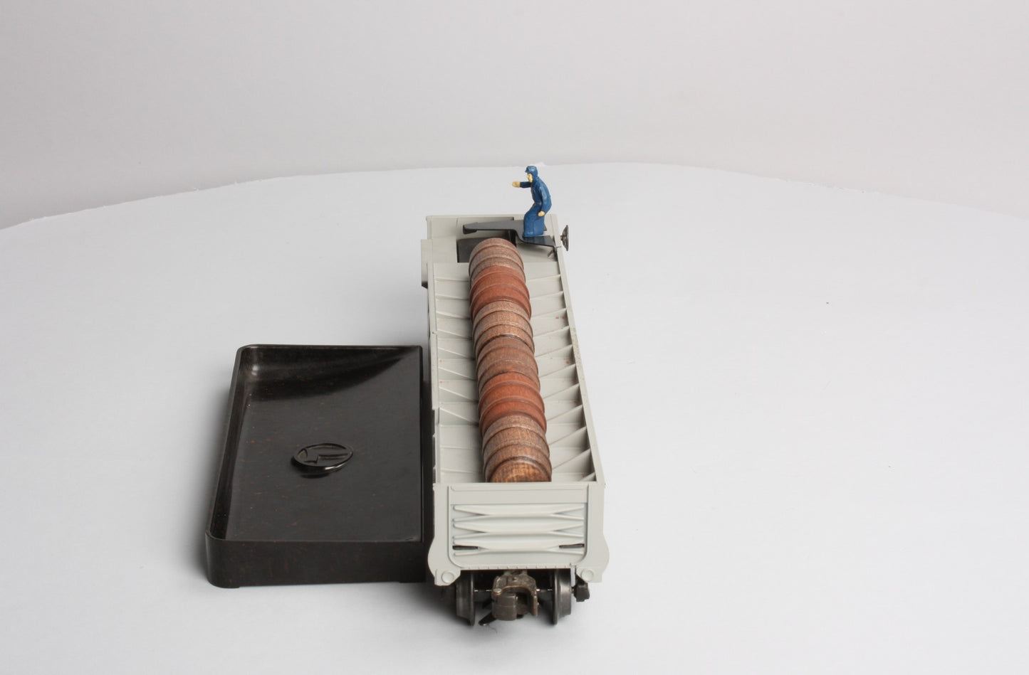 Lionel 6-19877 O AT&SF PWC Operating Barrel Ramp Car LN/Box
