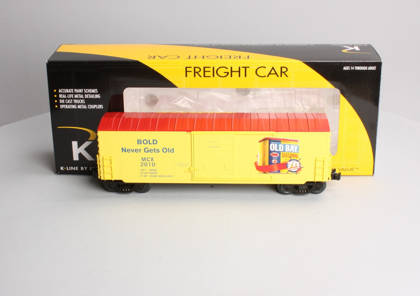 Lionel K-Line 6-22609 2010 National TCA Old Bay Seasoning Convention Car LN/Box