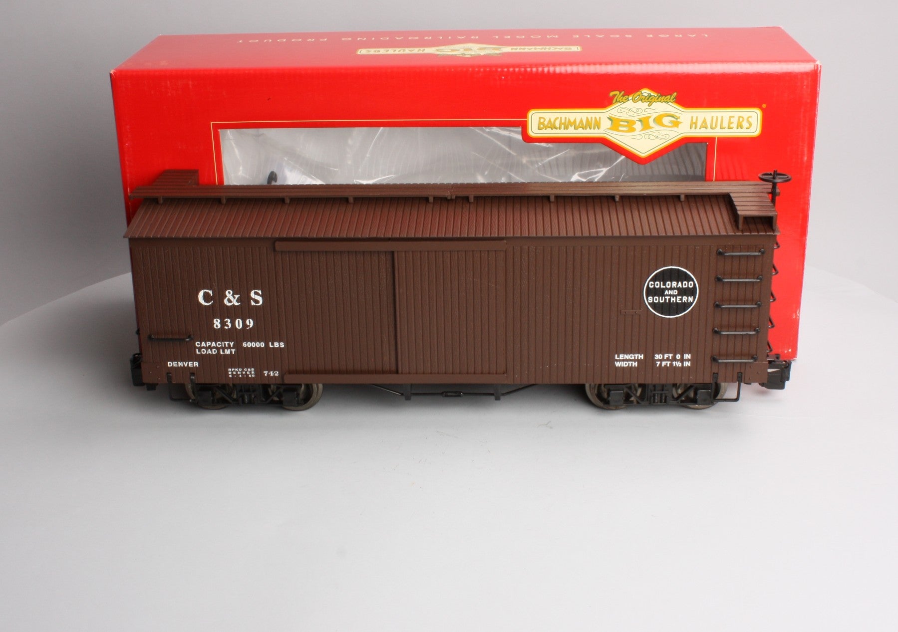 Bachmann 93324 G Scale Colorado & Southern LS Box Car #8309