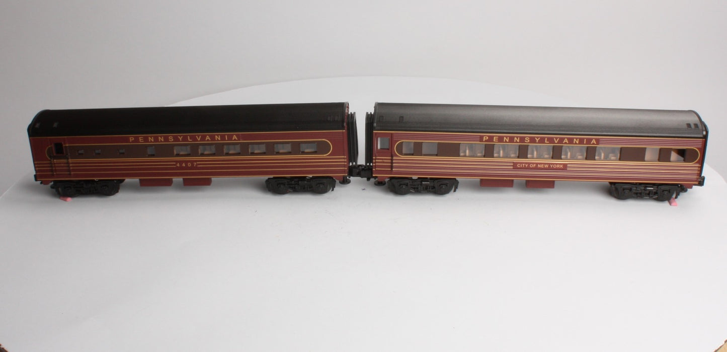 Lionel 6-39092 O27 Pennsylvania Railroad Streamline Passenger Cars (Set of 2) LN/Box