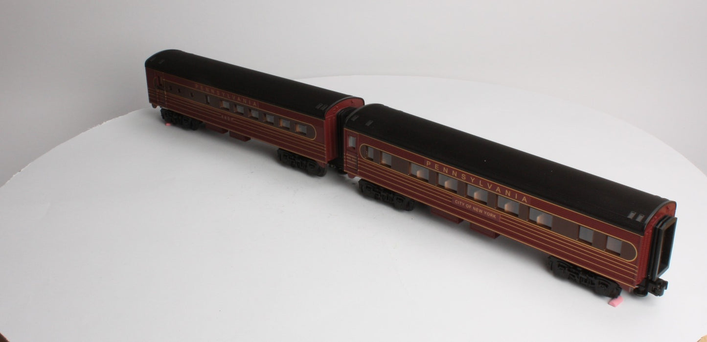 Lionel 6-39092 O27 Pennsylvania Railroad Streamline Passenger Cars (Set of 2) LN/Box