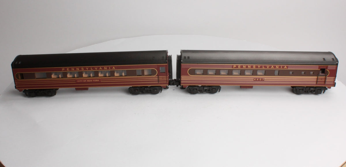 Lionel 6-39092 O27 Pennsylvania Railroad Streamline Passenger Cars (Set of 2) LN/Box