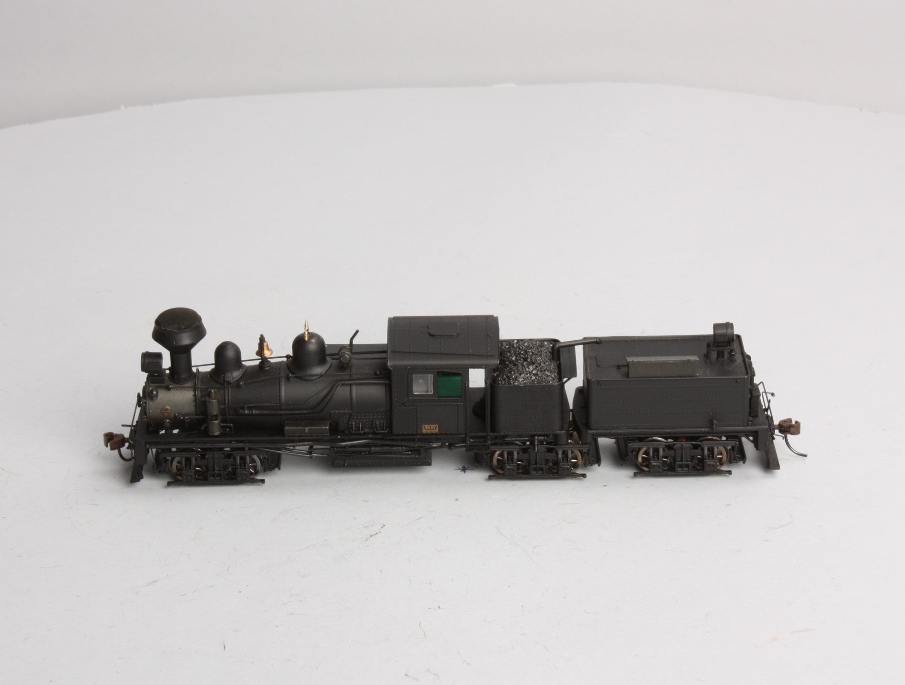 Bachmann 81902 HO Unlettered 80-Ton 3 Truck Shay with Steel Cab NIB