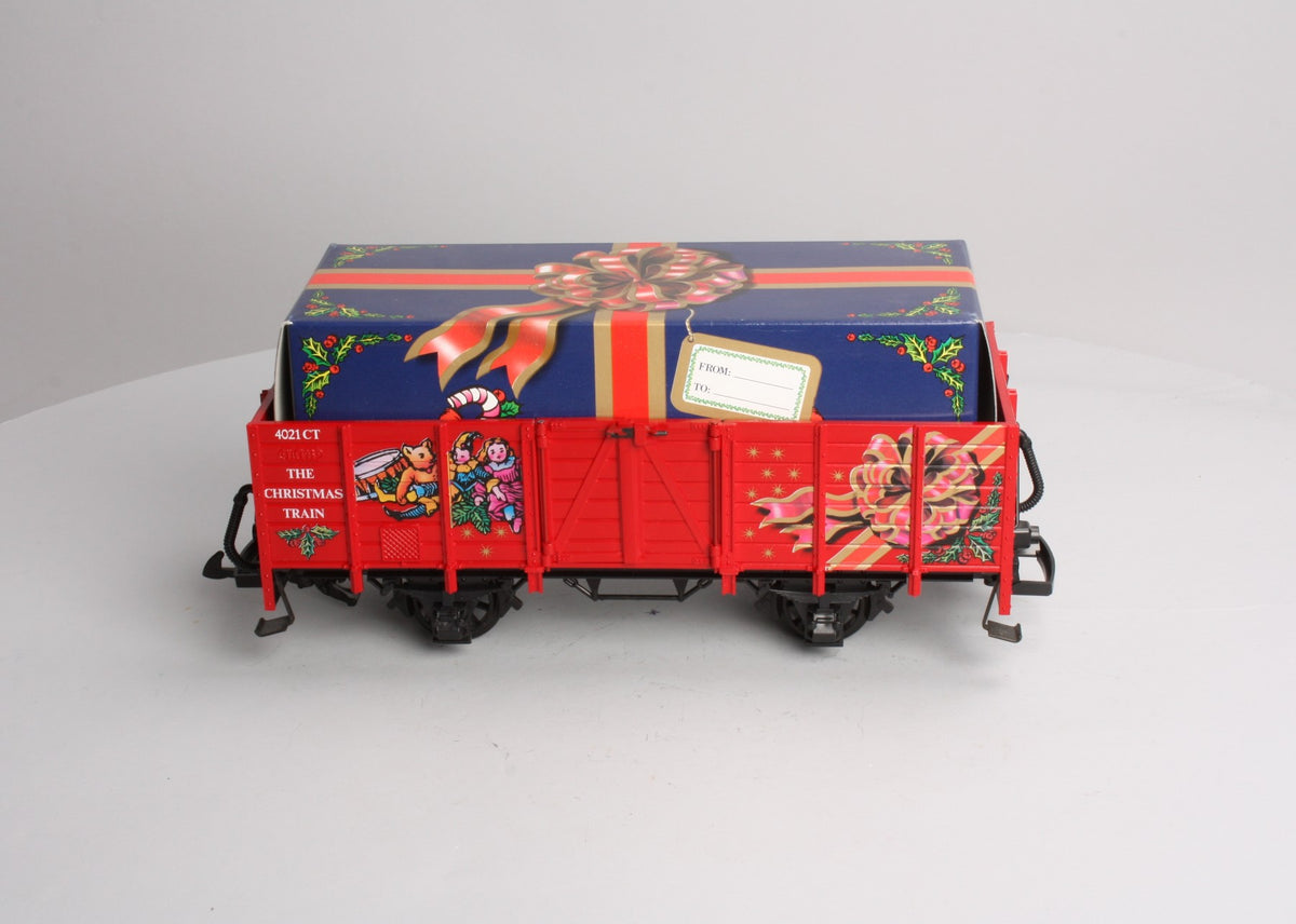 LGB 4021CT G Scale Low Side Christmas Gondola with Gift Box LN/Box