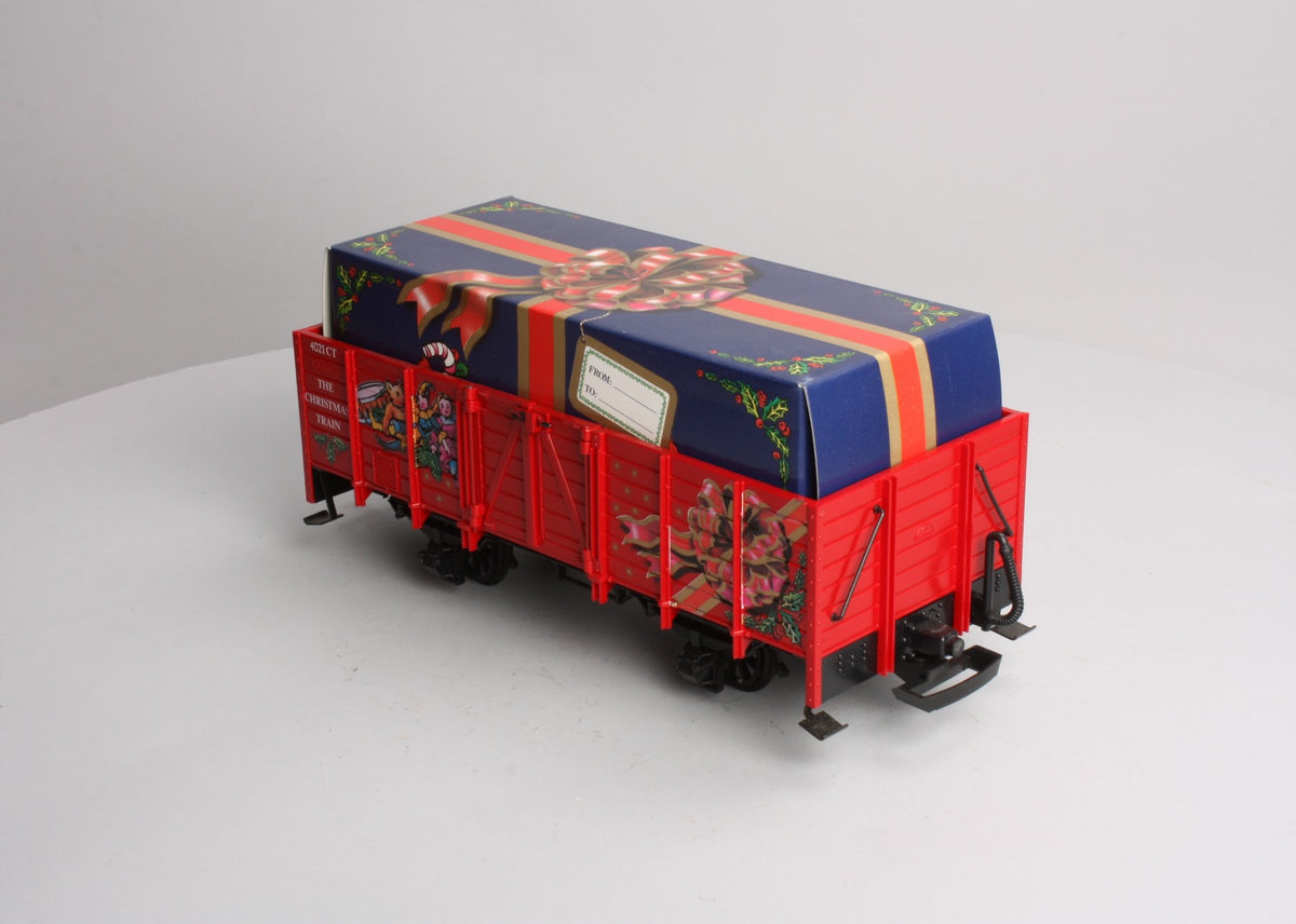 LGB 4021CT G Scale Low Side Christmas Gondola with Gift Box LN/Box