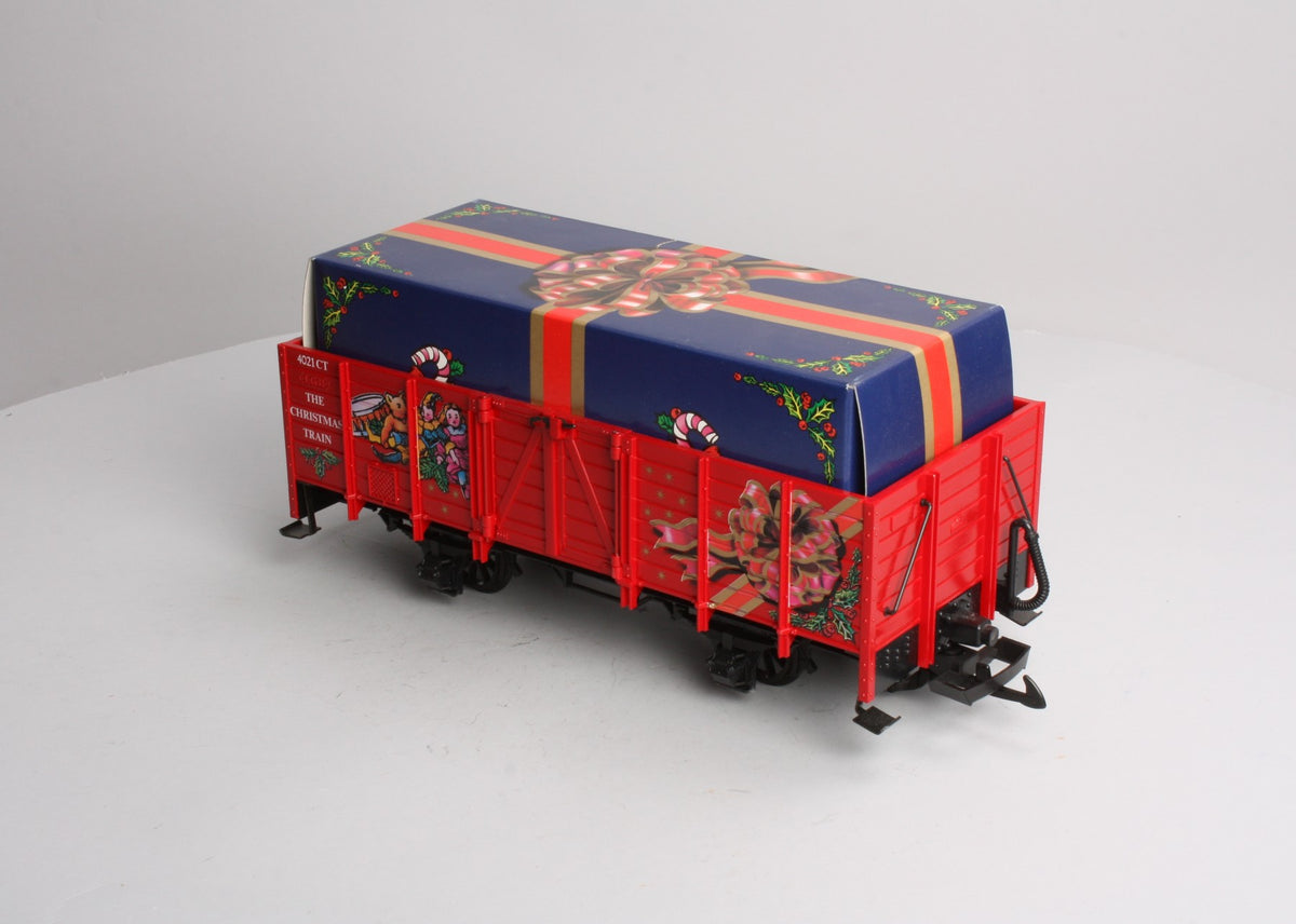 LGB 4021CT G Scale Low Side Christmas Gondola with Gift Box LN/Box